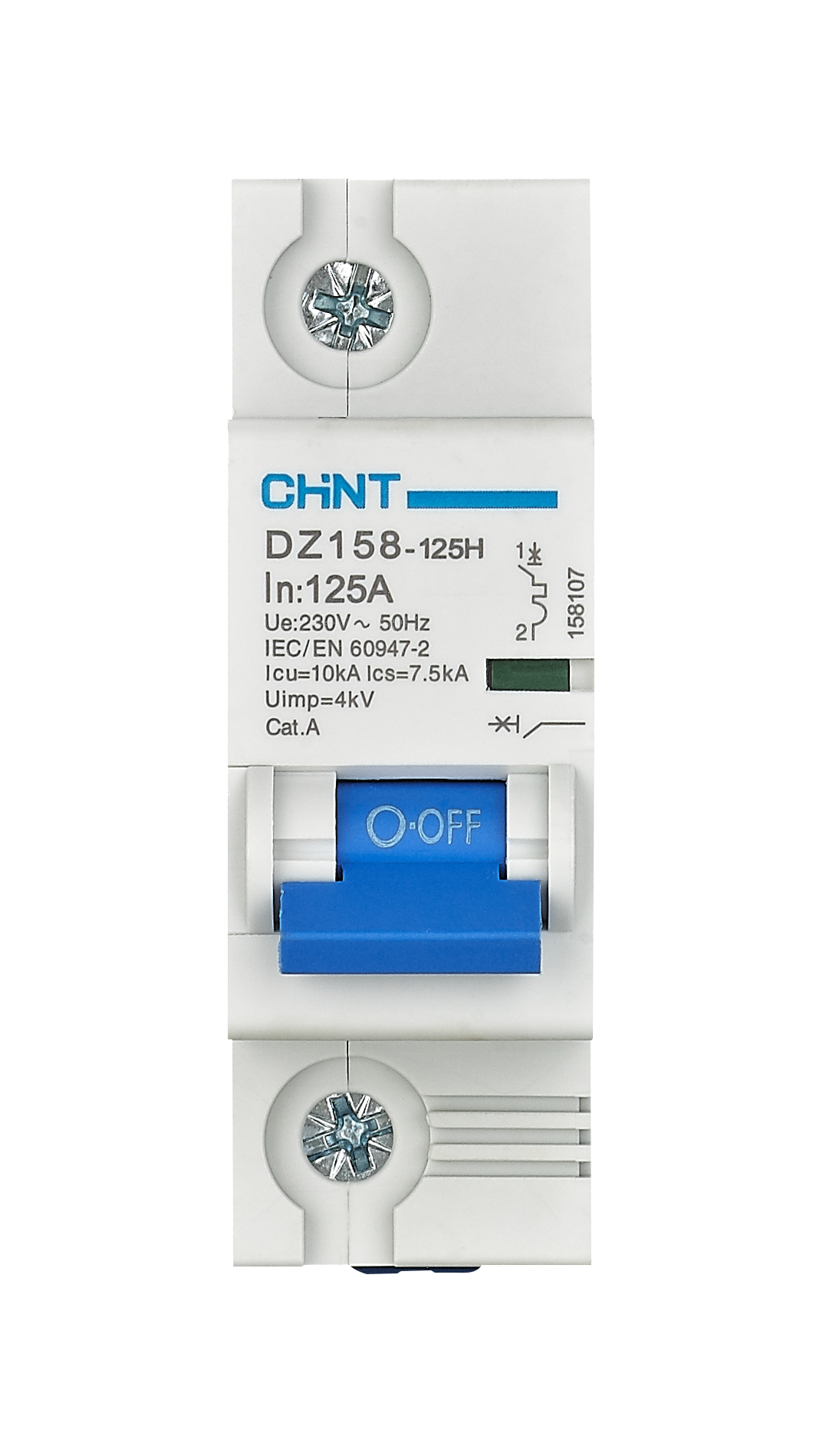 DZ158-125H  125A 1P-MCCB-Front